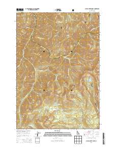 Challis Creek Lakes 2013 topographic map thumbnail