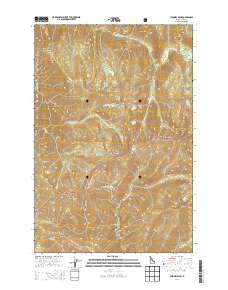 Chimney Peak 2014 topographic map thumbnail