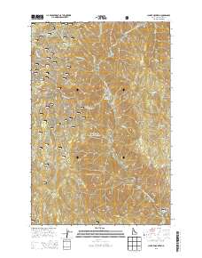 Clarke Mountain 2013 topographic map thumbnail