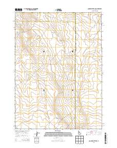 Coonskin Butte NE 2013 topographic map thumbnail