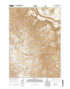 Danskin Peak 2013 topographic map thumbnail