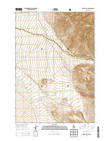 Donkey Hills NW 2013 topographic map thumbnail