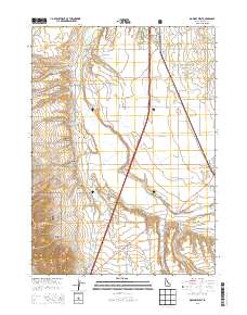 Downey West 2013 topographic map thumbnail