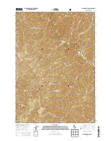 Falconberry Peak 2013 topographic map thumbnail