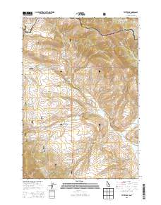 Fritz Peak 2013 topographic map thumbnail