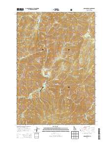 Gardiner Peak 2013 topographic map thumbnail