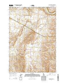 Granger Butte 2013 topographic map thumbnail