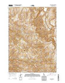 Higham Peak 2013 topographic map thumbnail