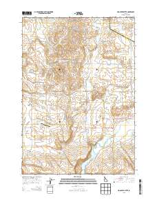 Hog Creek Butte 2013 topographic map thumbnail
