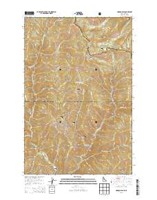 Hoodoo Pass 2013 topographic map thumbnail