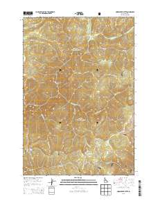 Horse Creek Butte 2013 topographic map thumbnail