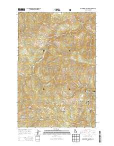 Huckleberry Mountain 2013 topographic map thumbnail
