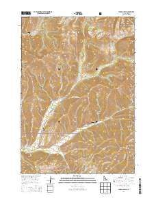Hyndman Peak 2013 topographic map thumbnail