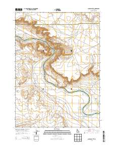 Jackass Butte 2013 topographic map thumbnail