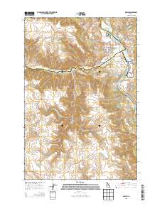 Kamiah 2013 topographic map thumbnail