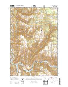 Kooskia 2014 topographic map thumbnail