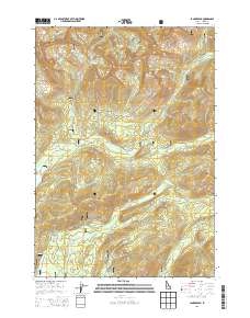 Langer Peak 2013 topographic map thumbnail