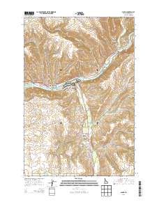 Lapwai 2013 topographic map thumbnail