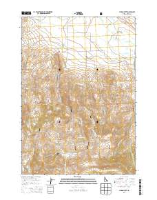 Lehman Butte 2013 topographic map thumbnail