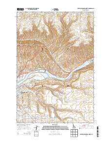 Lewiston Orchards North 2013 topographic map thumbnail