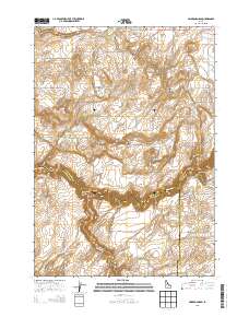 Linderman Dam 2013 topographic map thumbnail