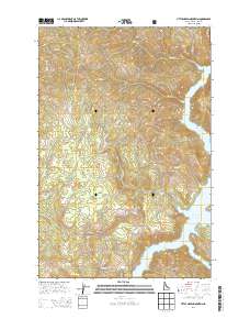 Little Green Mountain 2014 topographic map thumbnail