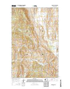 Aeneas Lake 2014 topographic map thumbnail