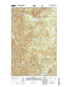 Aladdin Mountain 2014 topographic map thumbnail