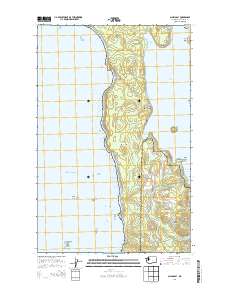 Allens Bay 2014 topographic map thumbnail