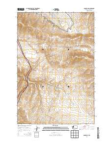 Badger Gap 2013 topographic map thumbnail