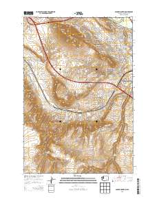 Badger Mountain 2013 topographic map thumbnail