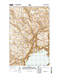 Barker Canyon 2014 topographic map thumbnail