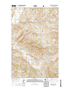 Barker Mountain 2014 topographic map thumbnail