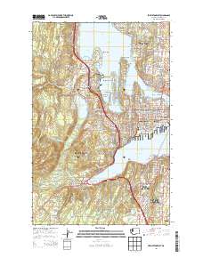 Bremerton West 2014 topographic map thumbnail