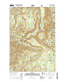 Burnt Peak 2014 topographic map thumbnail