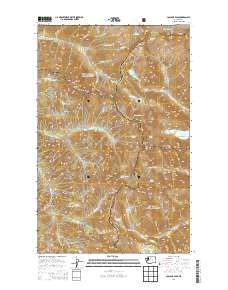 Cascade Pass 2014 topographic map thumbnail