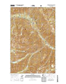 Cashmere Mountain 2014 topographic map thumbnail