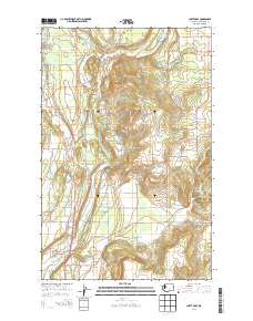 Chattaroy 2014 topographic map thumbnail