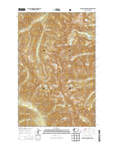 Chiwaukum Mountains 2014 topographic map thumbnail