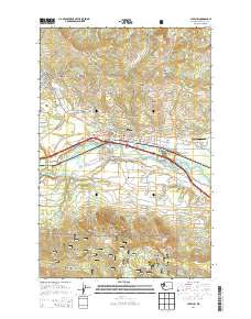 Cle Elum 2014 topographic map thumbnail