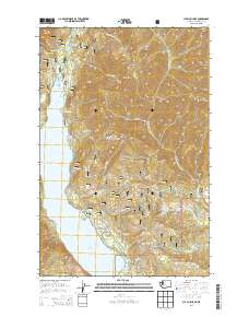 Cle Elum Lake 2014 topographic map thumbnail