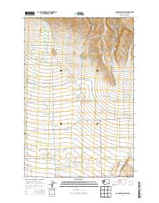 Colockum Pass SW 2014 topographic map thumbnail