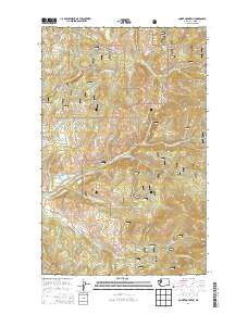 Cooke Mountain 2014 topographic map thumbnail