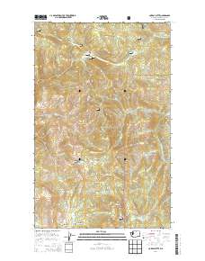 Corral Butte 2014 topographic map thumbnail