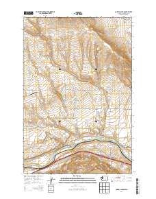 Corral Canyon 2013 topographic map thumbnail