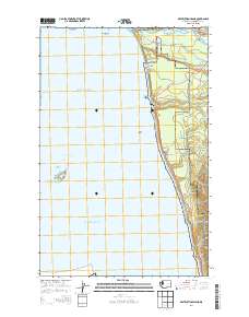 Destruction Island 2014 topographic map thumbnail