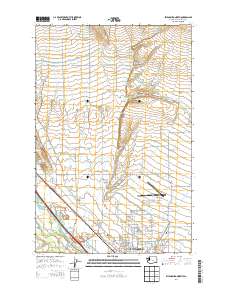 Ellensburg North 2014 topographic map thumbnail