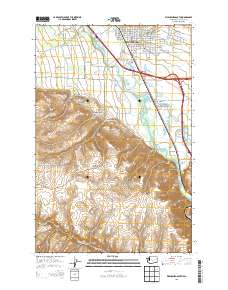 Ellensburg South 2013 topographic map thumbnail