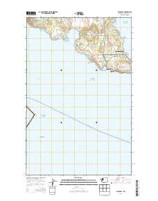 False Bay 2014 topographic map thumbnail