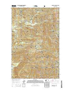 Goddards Peak 2014 topographic map thumbnail